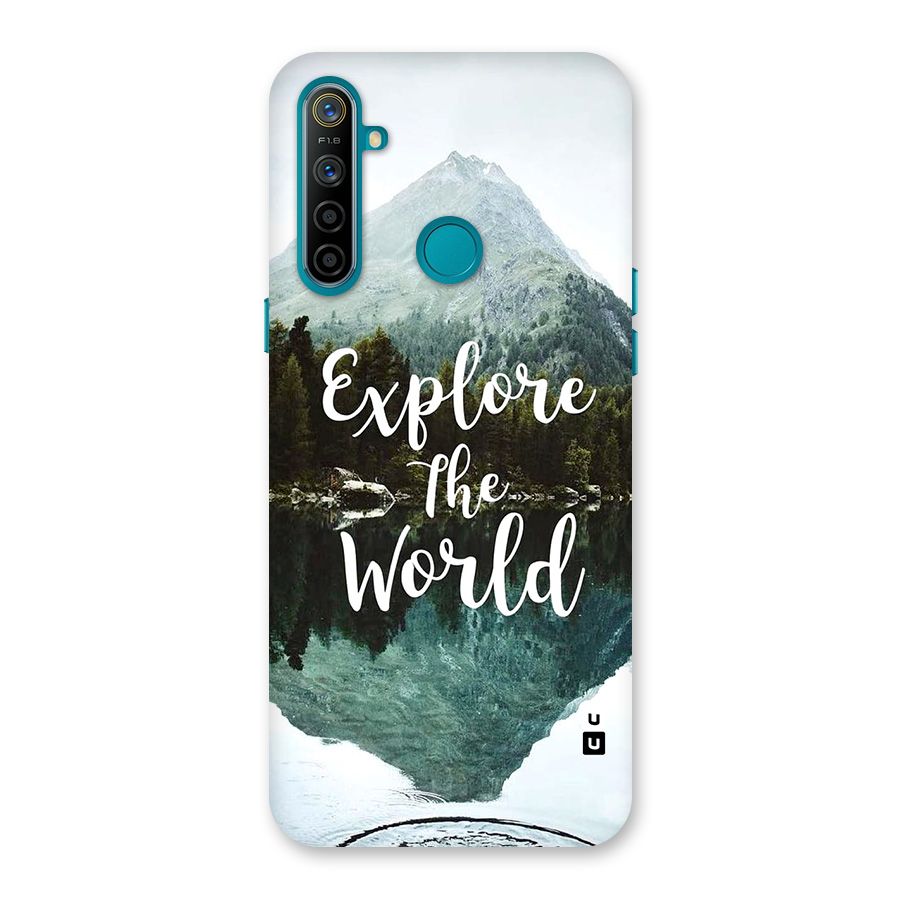 Explore The World Back Case for Realme 5i