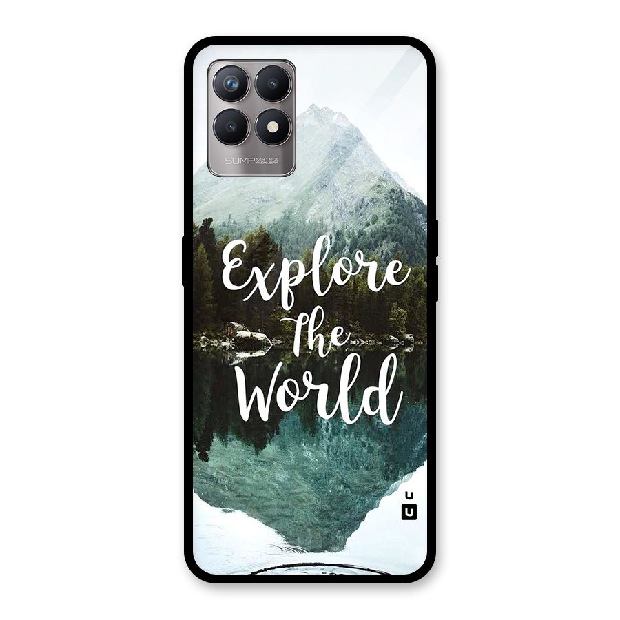 Explore The World Glass Back Case for Realme 8i