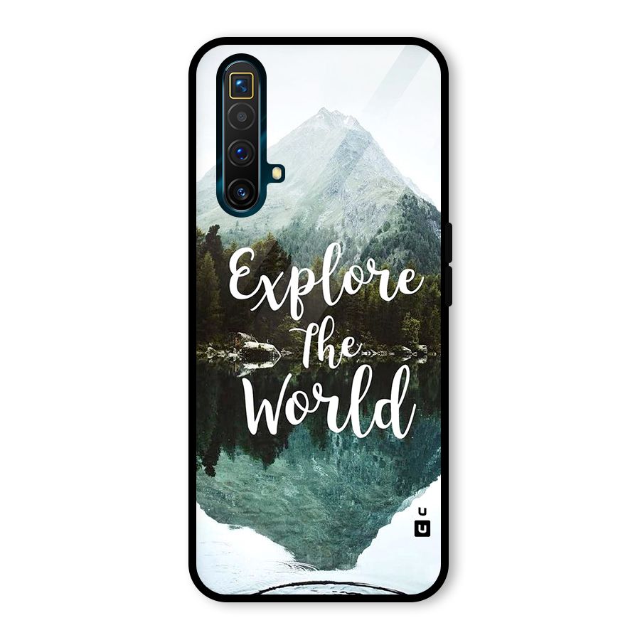 Explore The World Glass Back Case for Realme X3