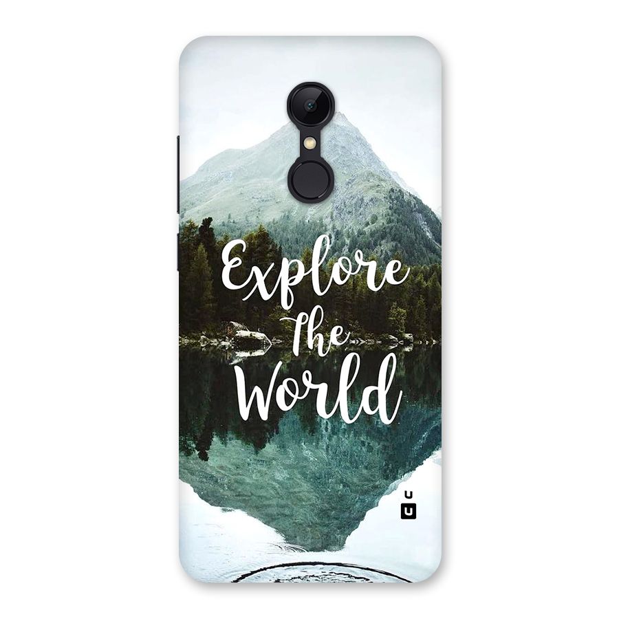 Explore The World Back Case for Redmi 5