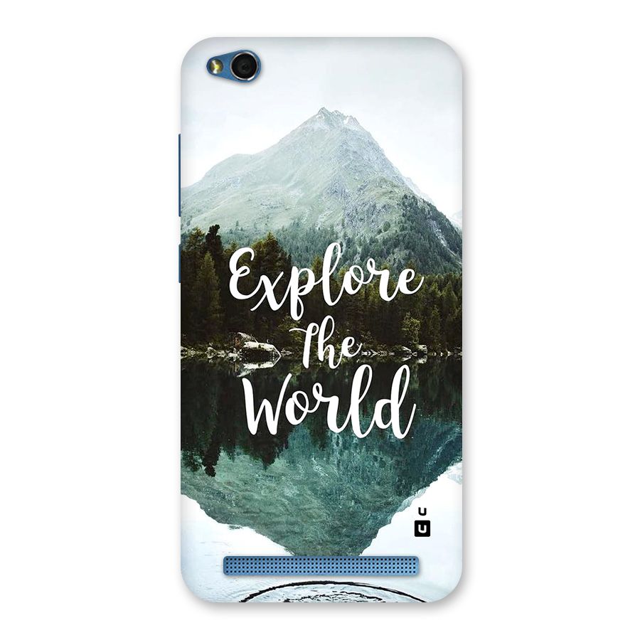 Explore The World Back Case for Redmi 5A