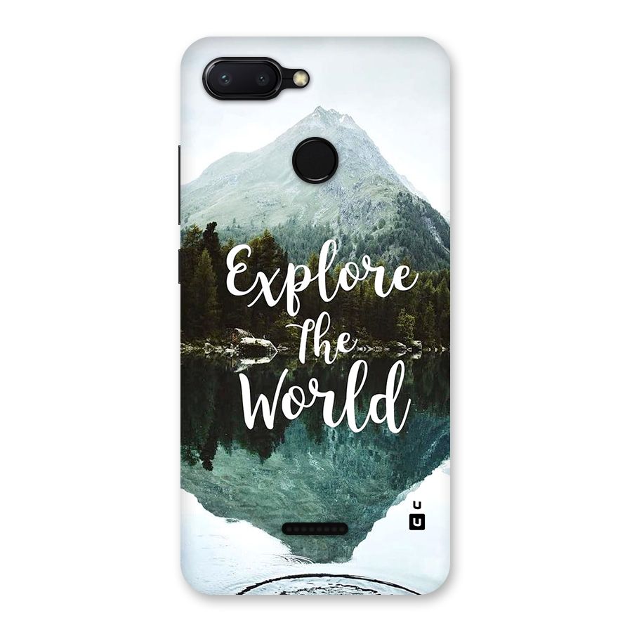 Explore The World Back Case for Redmi 6