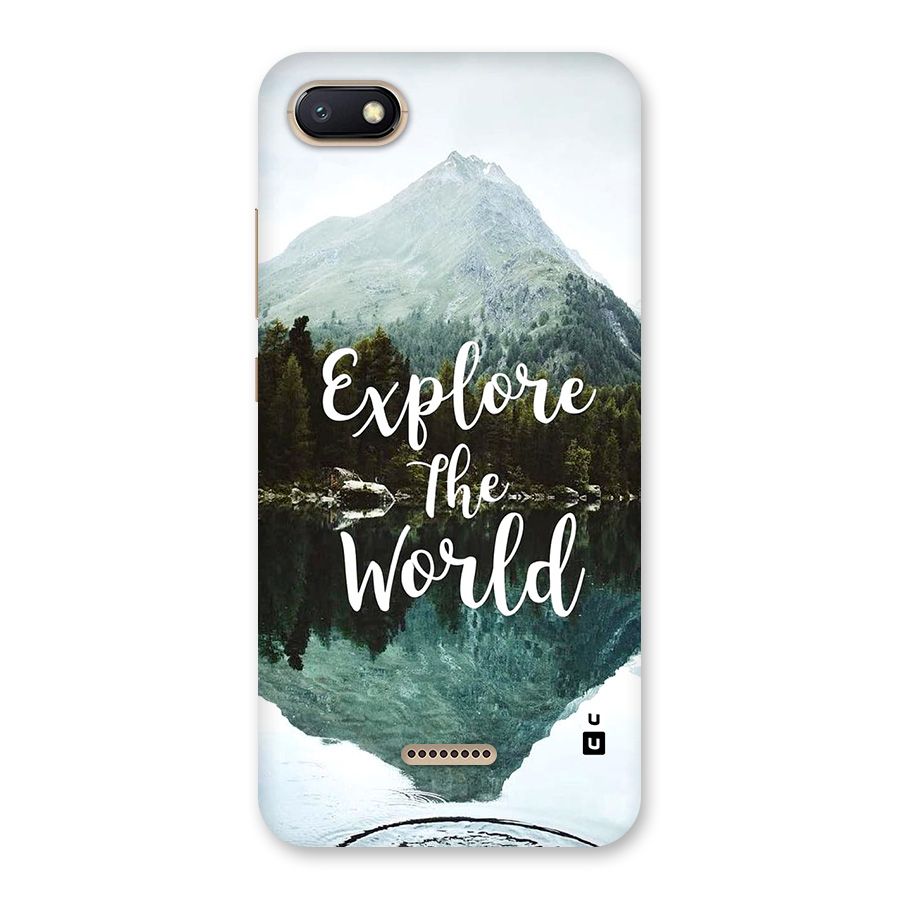 Explore The World Back Case for Redmi 6A