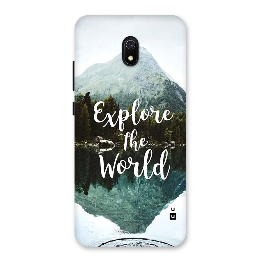 Explore The World Back Case for Redmi 8A