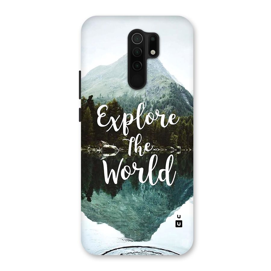 Explore The World Glass Back Case for Redmi 9 Prime