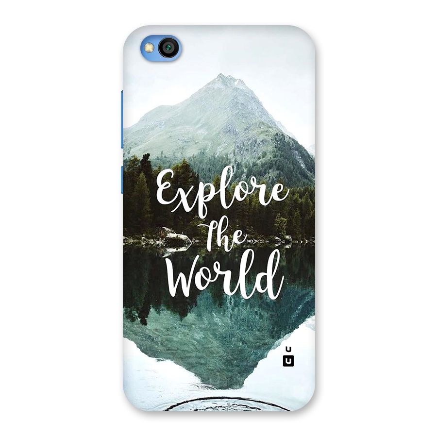Explore The World Back Case for Redmi Go