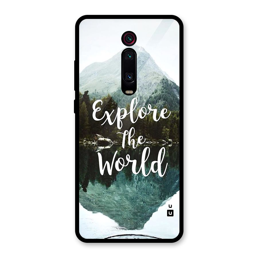 Explore The World Glass Back Case for Redmi K20