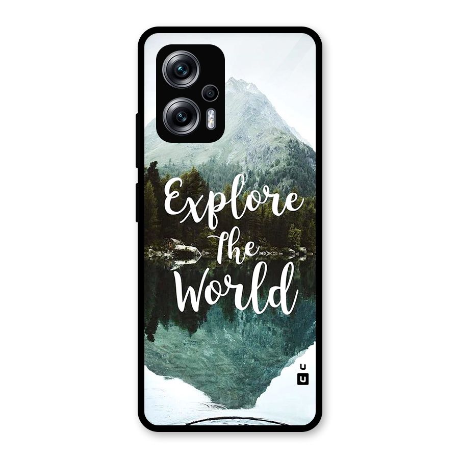 Explore The World Glass Back Case for Redmi K50i
