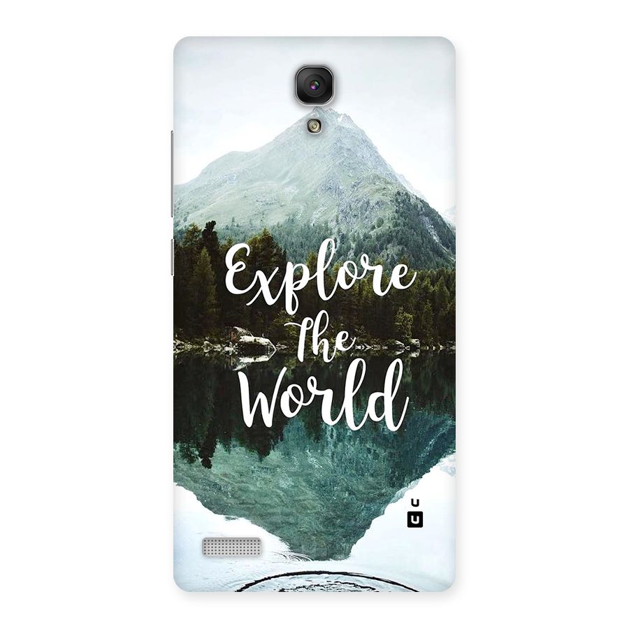 Explore The World Back Case for Redmi Note