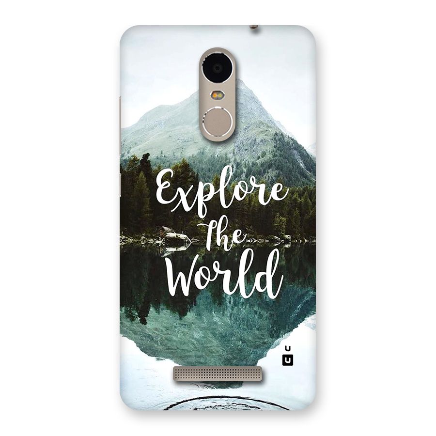 Explore The World Back Case for Redmi Note 3