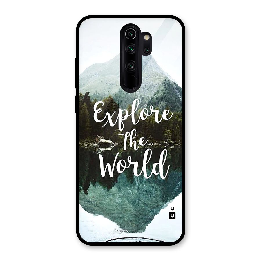 Explore The World Glass Back Case for Redmi Note 8 Pro