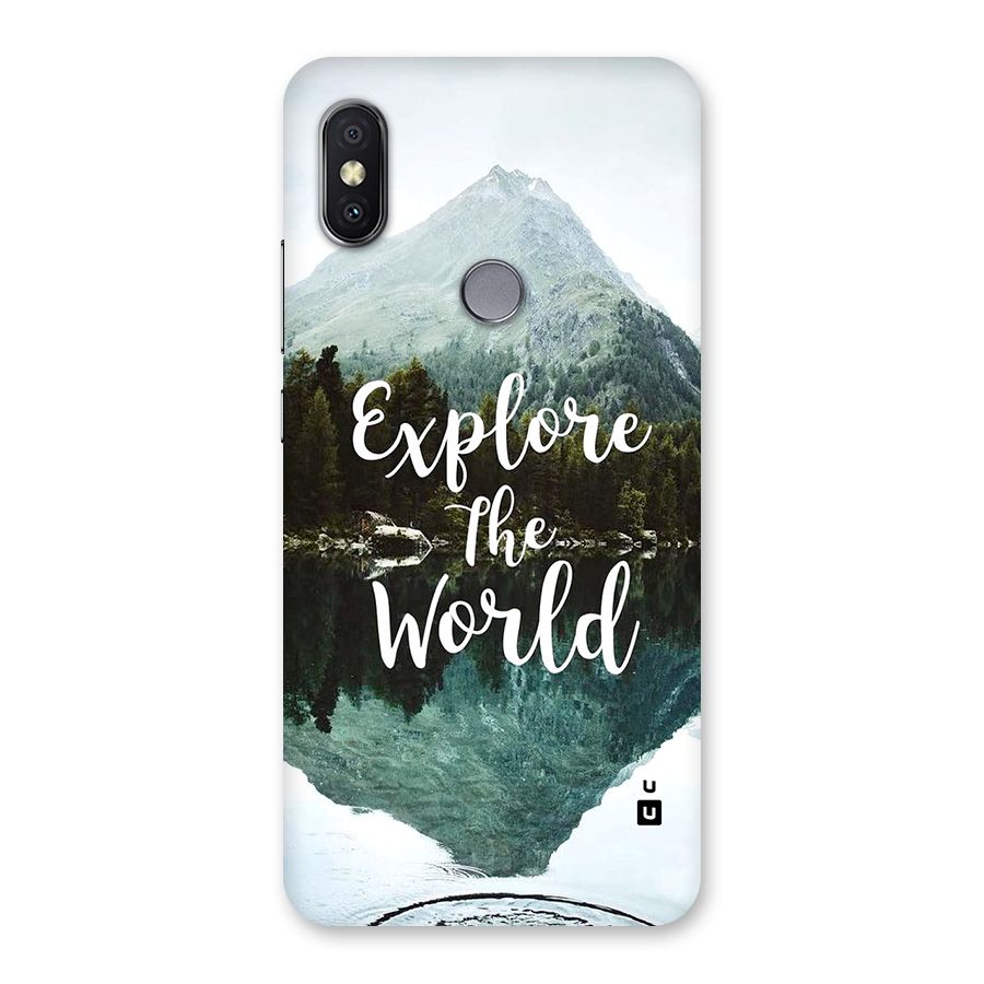 Explore The World Back Case for Redmi Y2