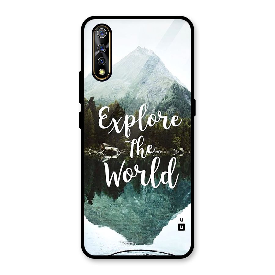 Explore The World Glass Back Case for Vivo S1