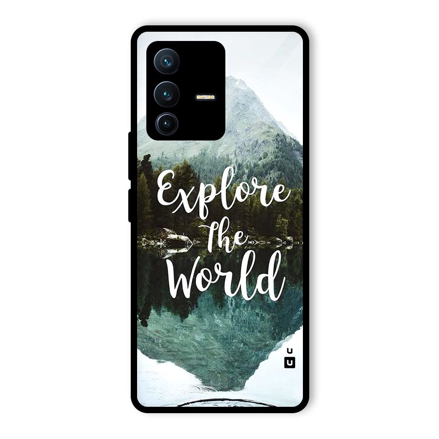 Explore The World Glass Back Case for Vivo V23 Pro