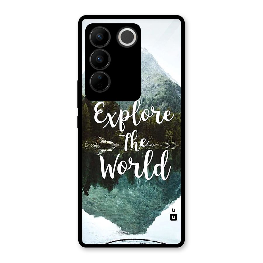 Explore The World Glass Back Case for Vivo V27