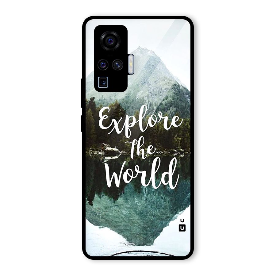 Explore The World Glass Back Case for Vivo X50 Pro