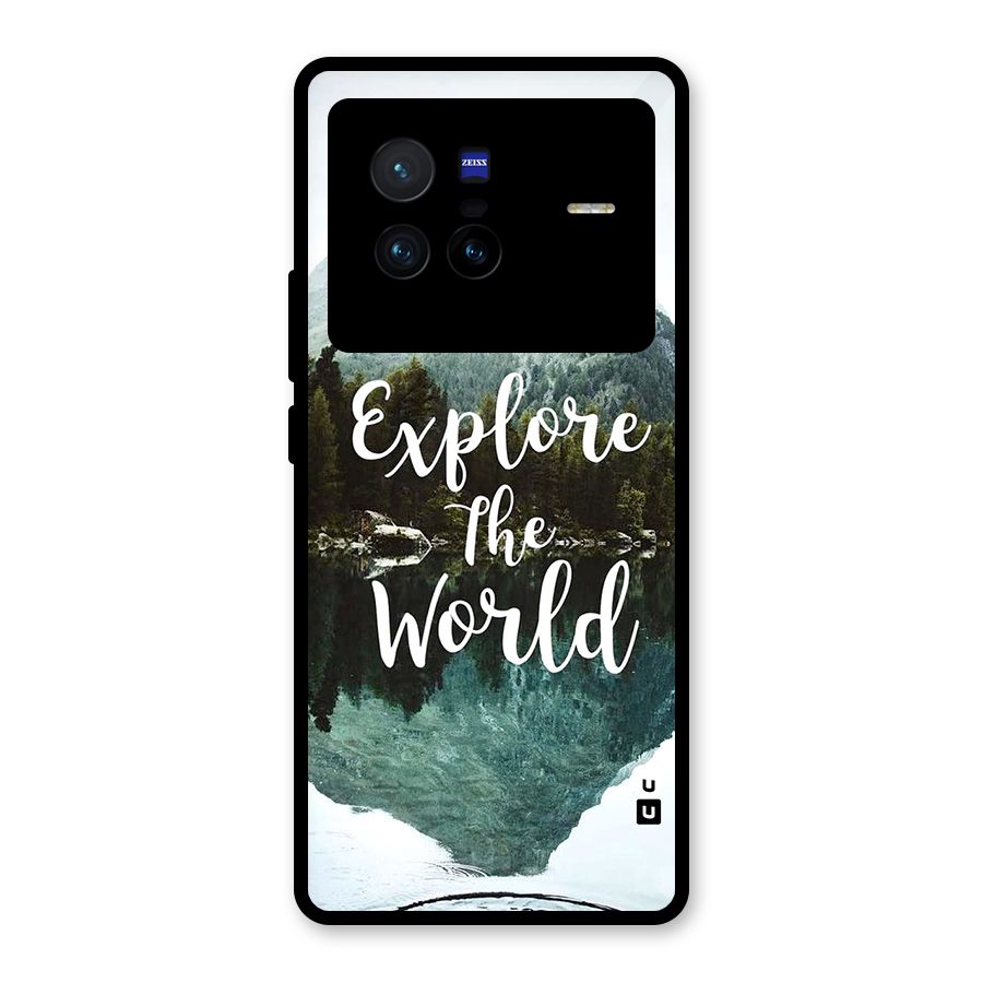Explore The World Glass Back Case for Vivo X80