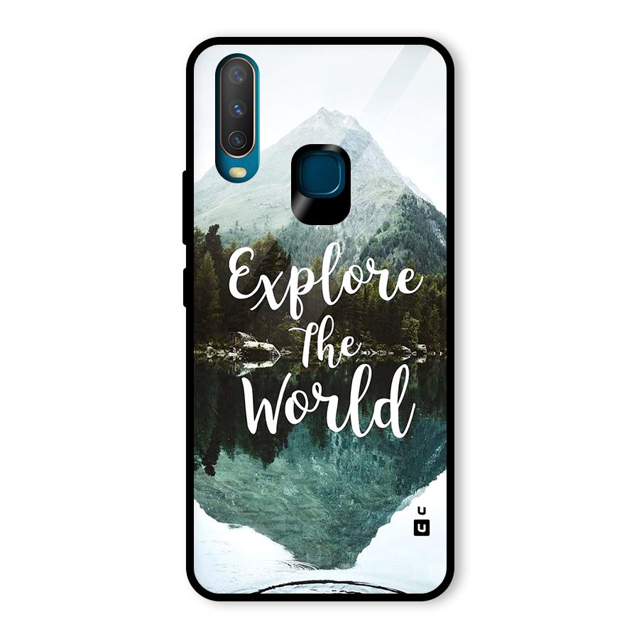 Explore The World Glass Back Case for Vivo Y15