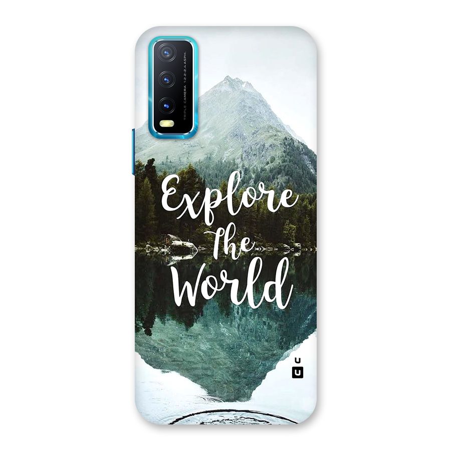 Explore The World Back Case for Vivo Y20A