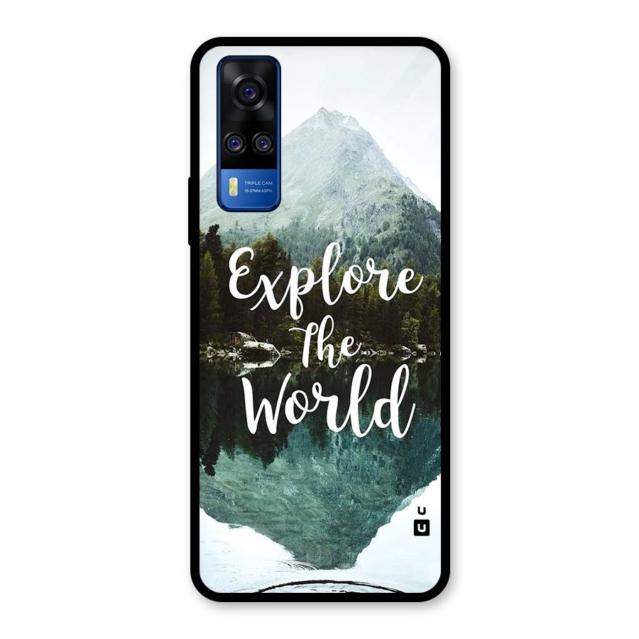 Explore The World Glass Back Case for Vivo Y31