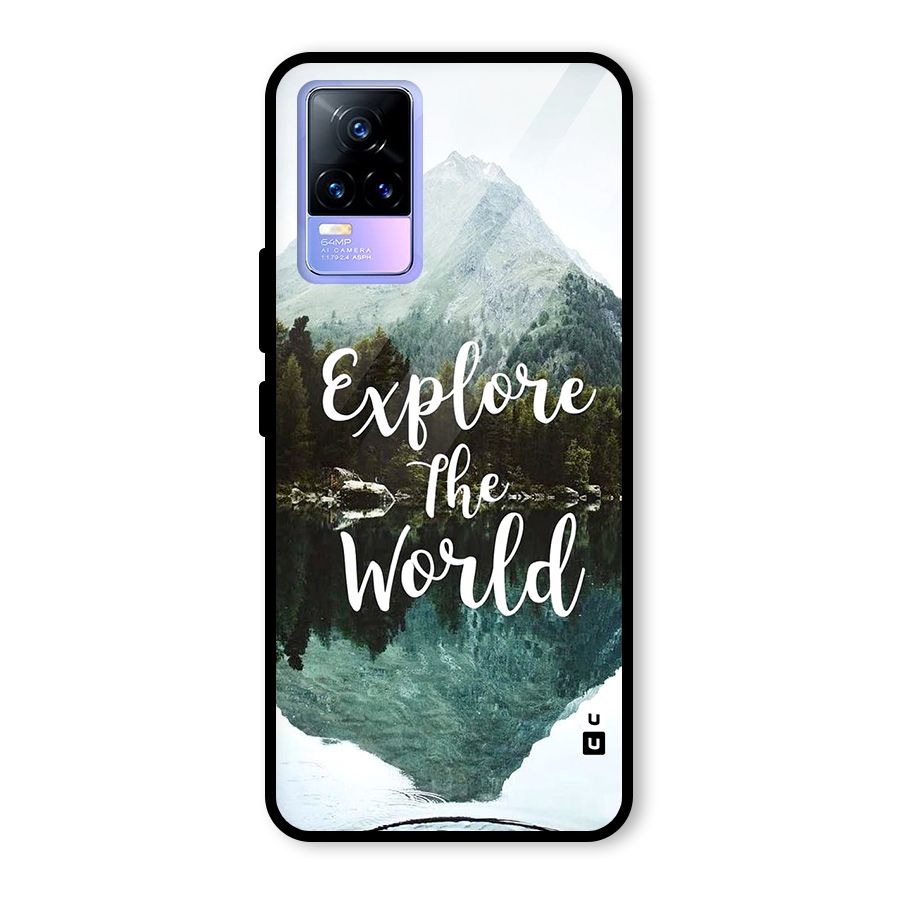 Explore The World Glass Back Case for Vivo Y73