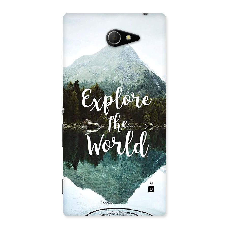 Explore The World Back Case for Xperia M2