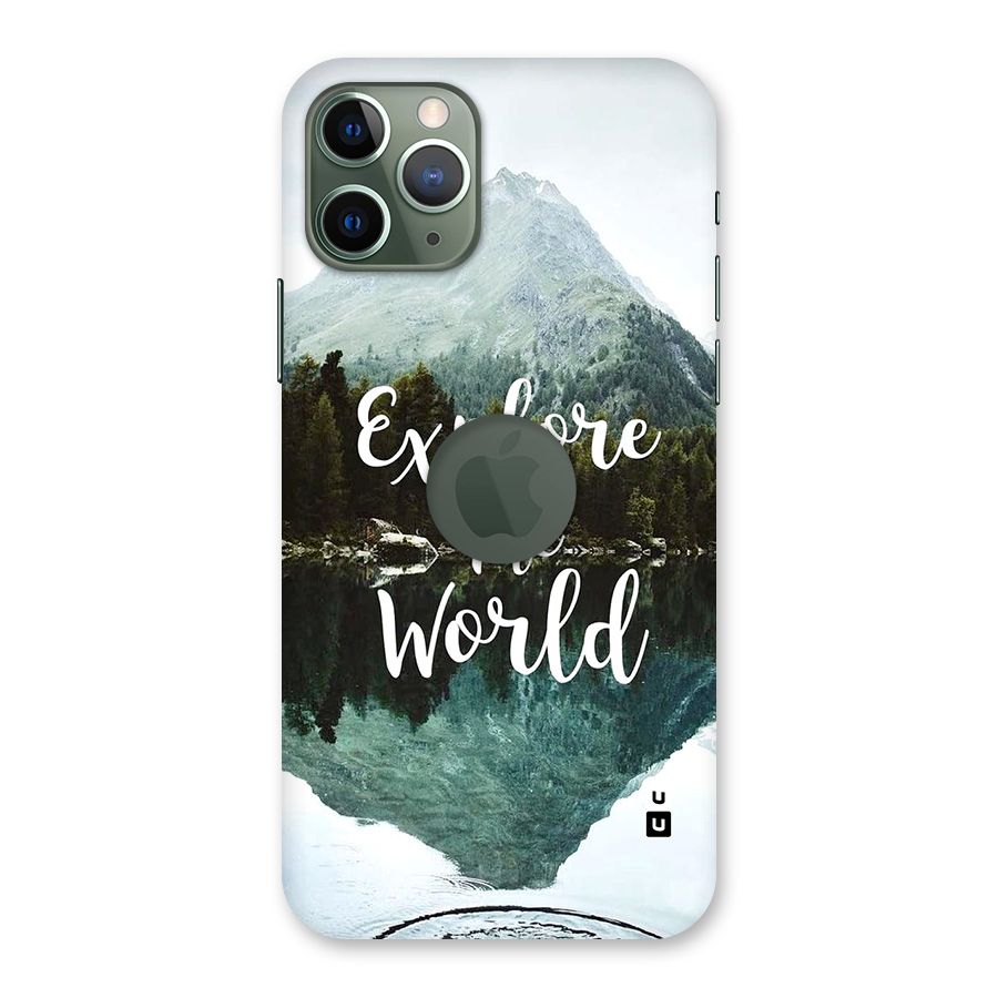 Explore The World Back Case for iPhone 11 Pro Logo Cut