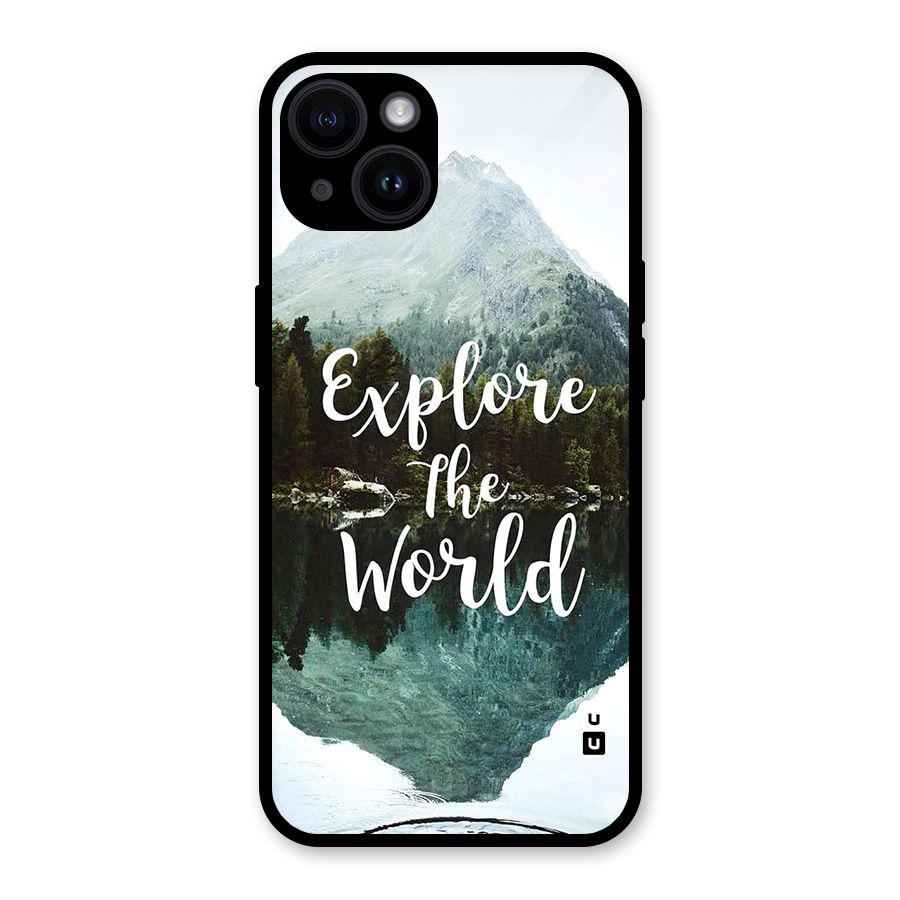Explore The World Glass Back Case for iPhone 14
