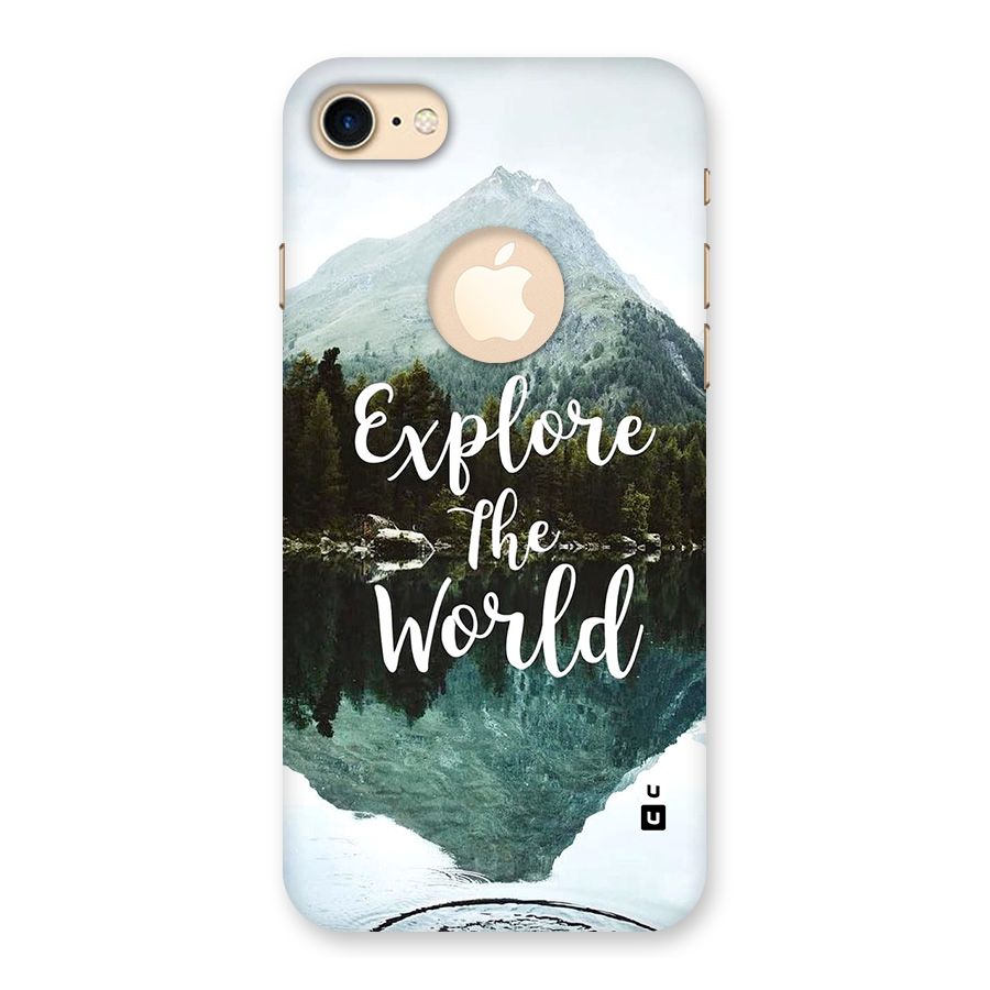 Explore The World Back Case for iPhone 7 Logo Cut