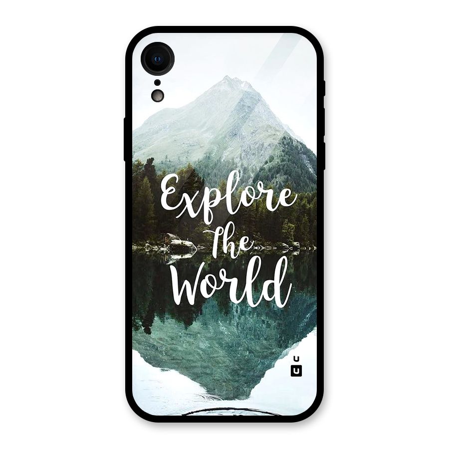 Explore The World Glass Back Case for iPhone XR