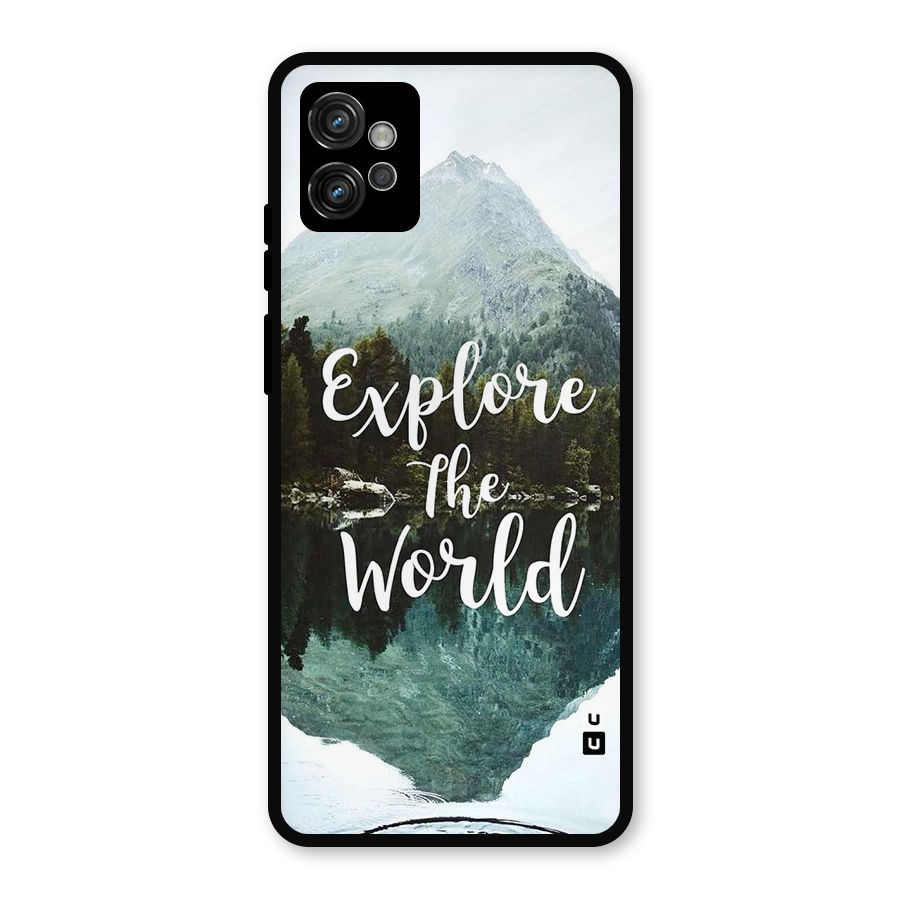 Explore The World Metal Back Case for Moto G32