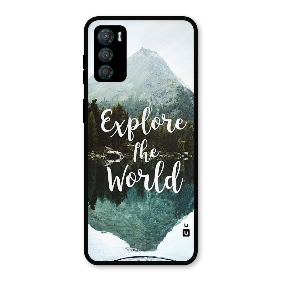 Explore The World Metal Back Case for Moto G42