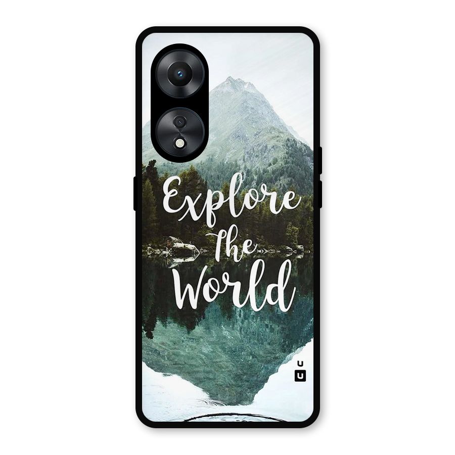Explore The World Metal Back Case for Oppo A78