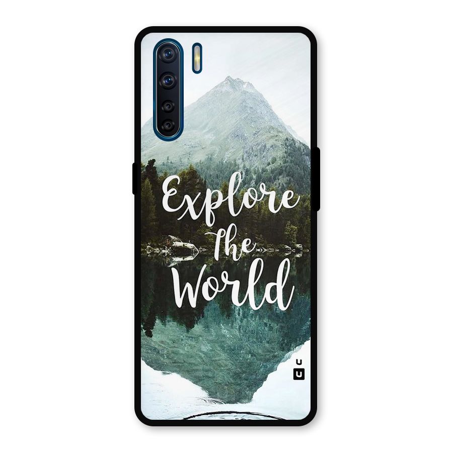 Explore The World Metal Back Case for Oppo F15