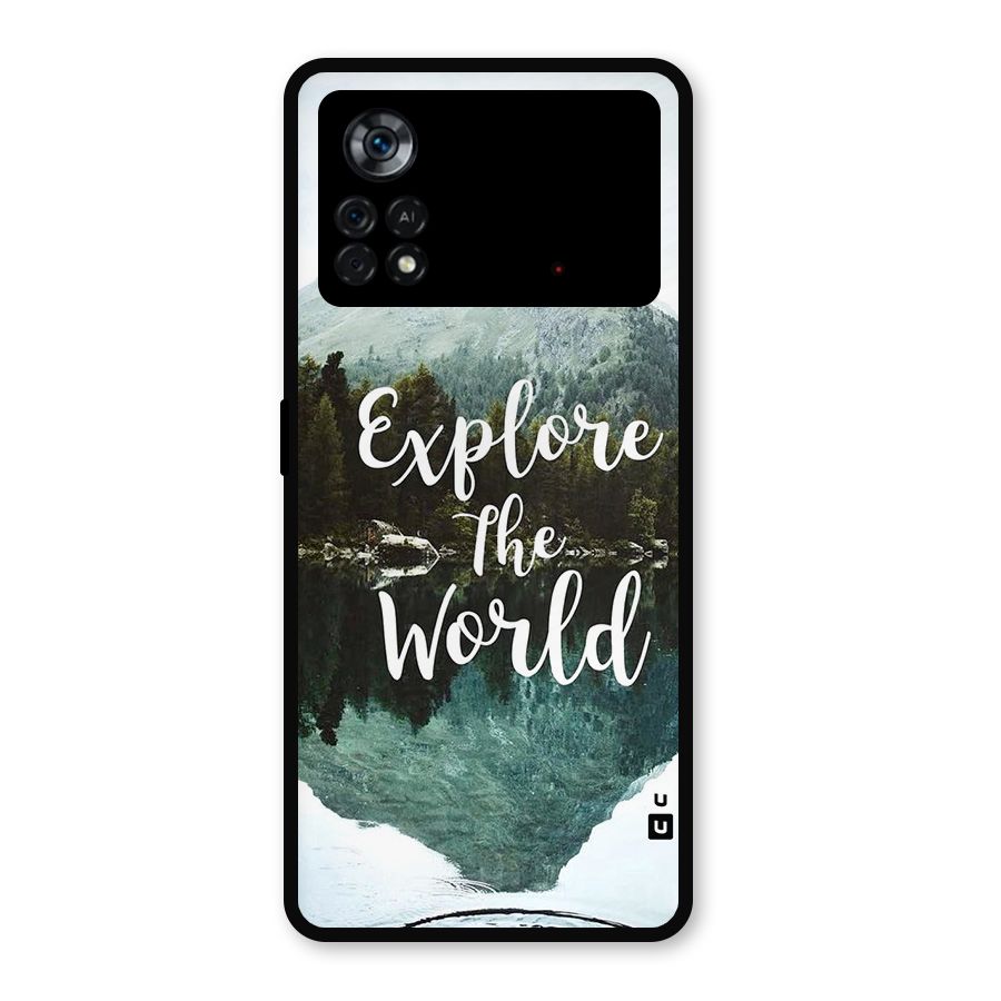 Explore The World Metal Back Case for Poco X4 Pro 5G