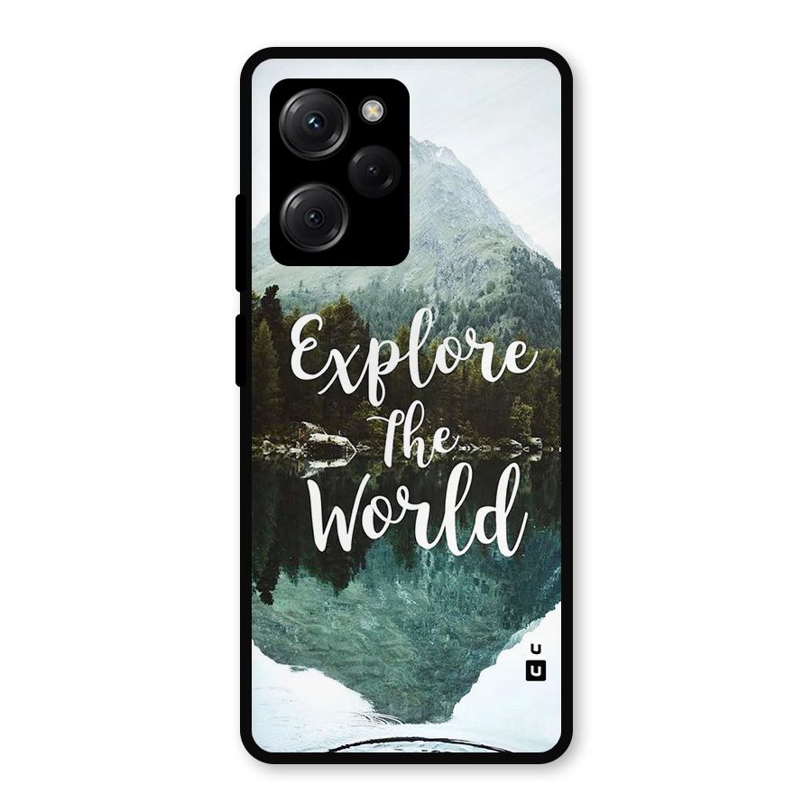 Explore The World Metal Back Case for Poco X5 Pro