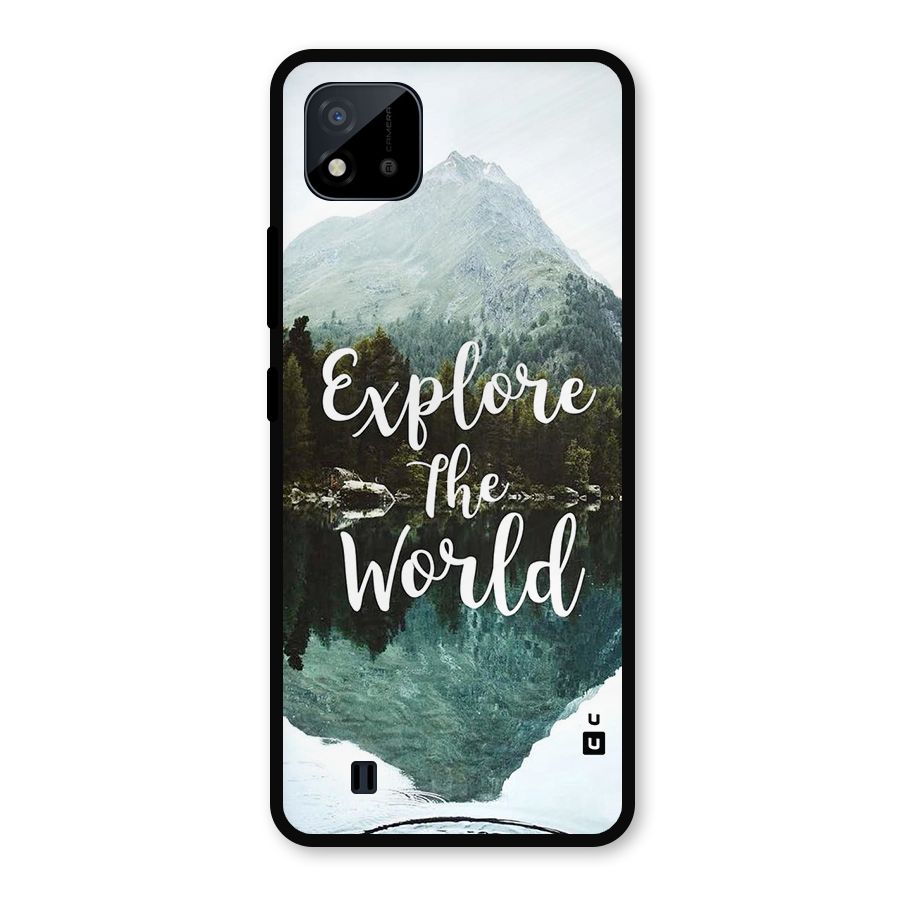 Explore The World Metal Back Case for Realme C11 2021
