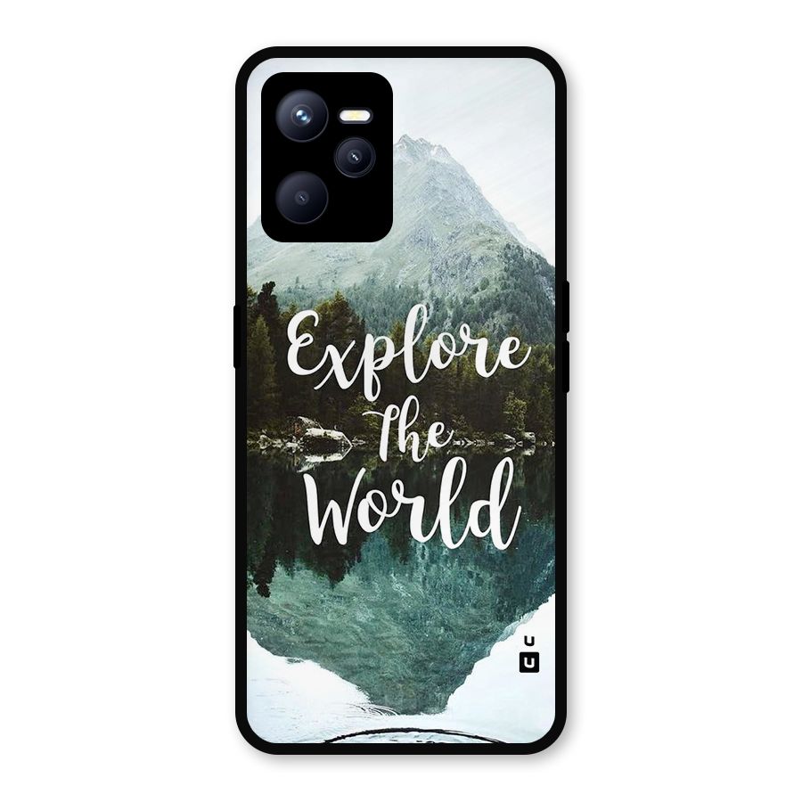 Explore The World Metal Back Case for Realme C35