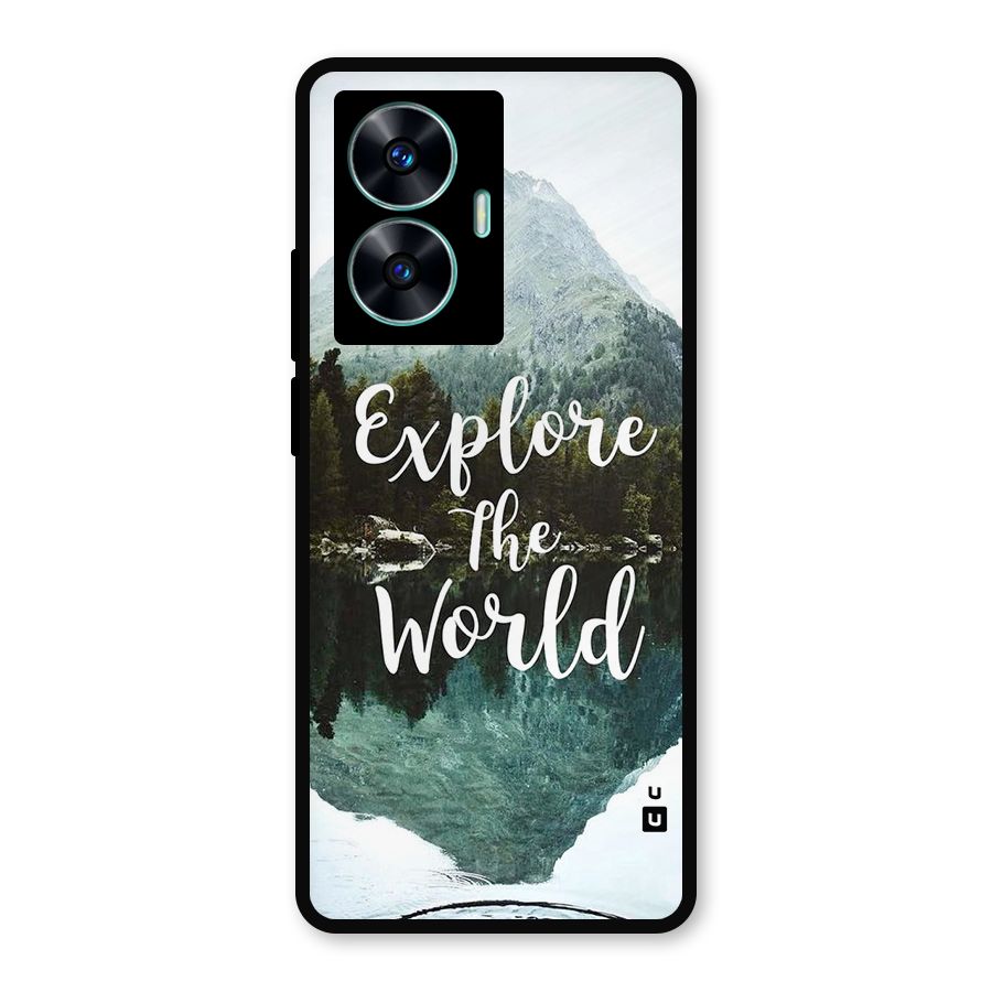 Explore The World Metal Back Case for Realme C55
