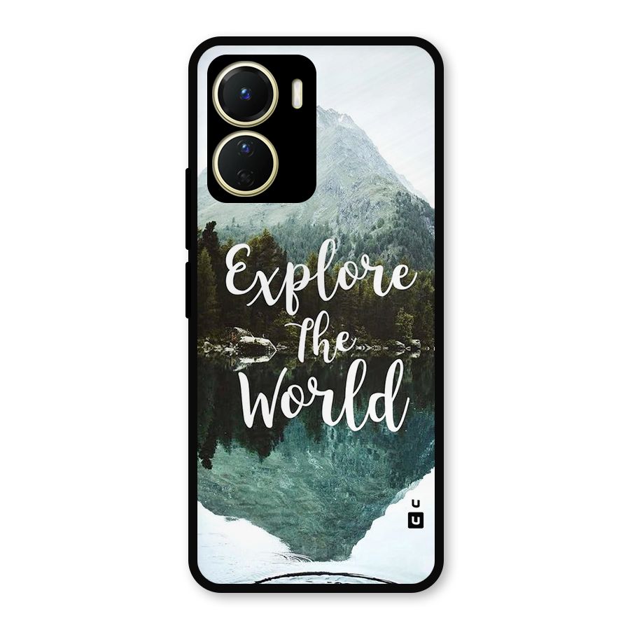 Explore The World Metal Back Case for Vivo T2x