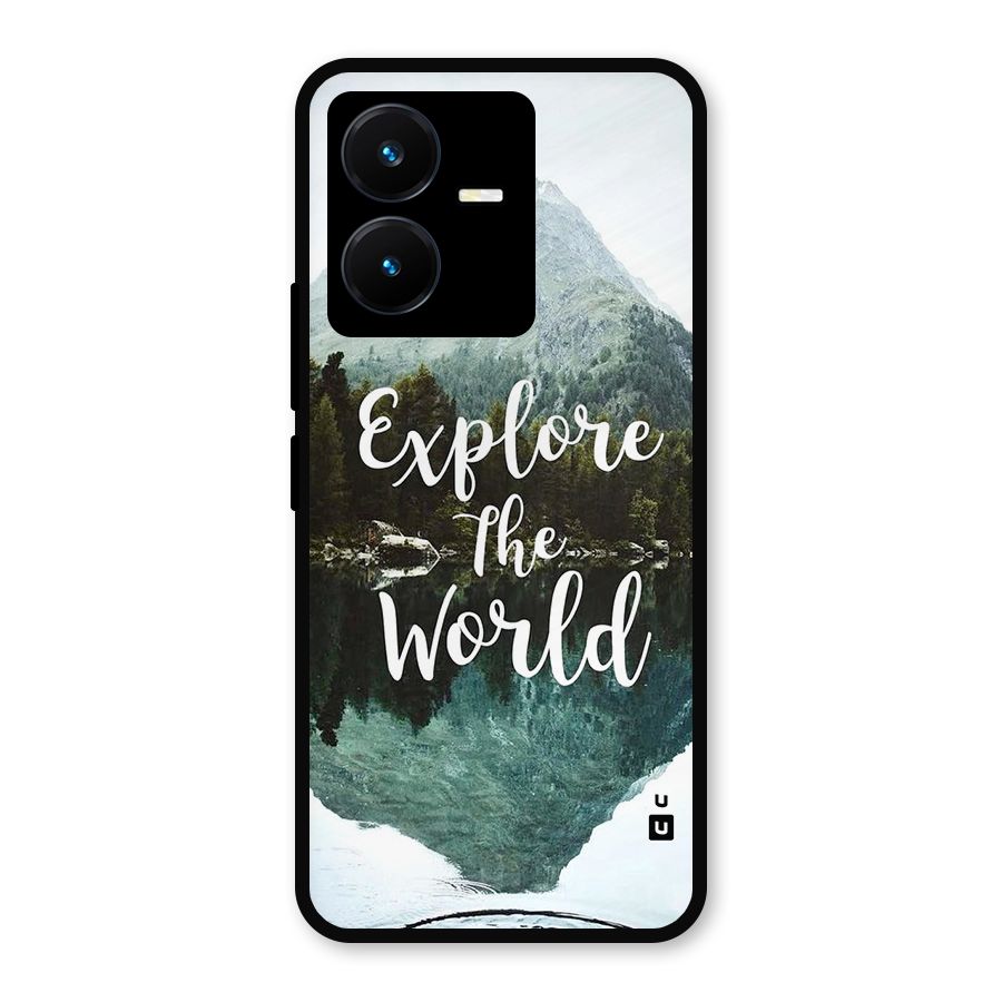 Explore The World Metal Back Case for Vivo Y22