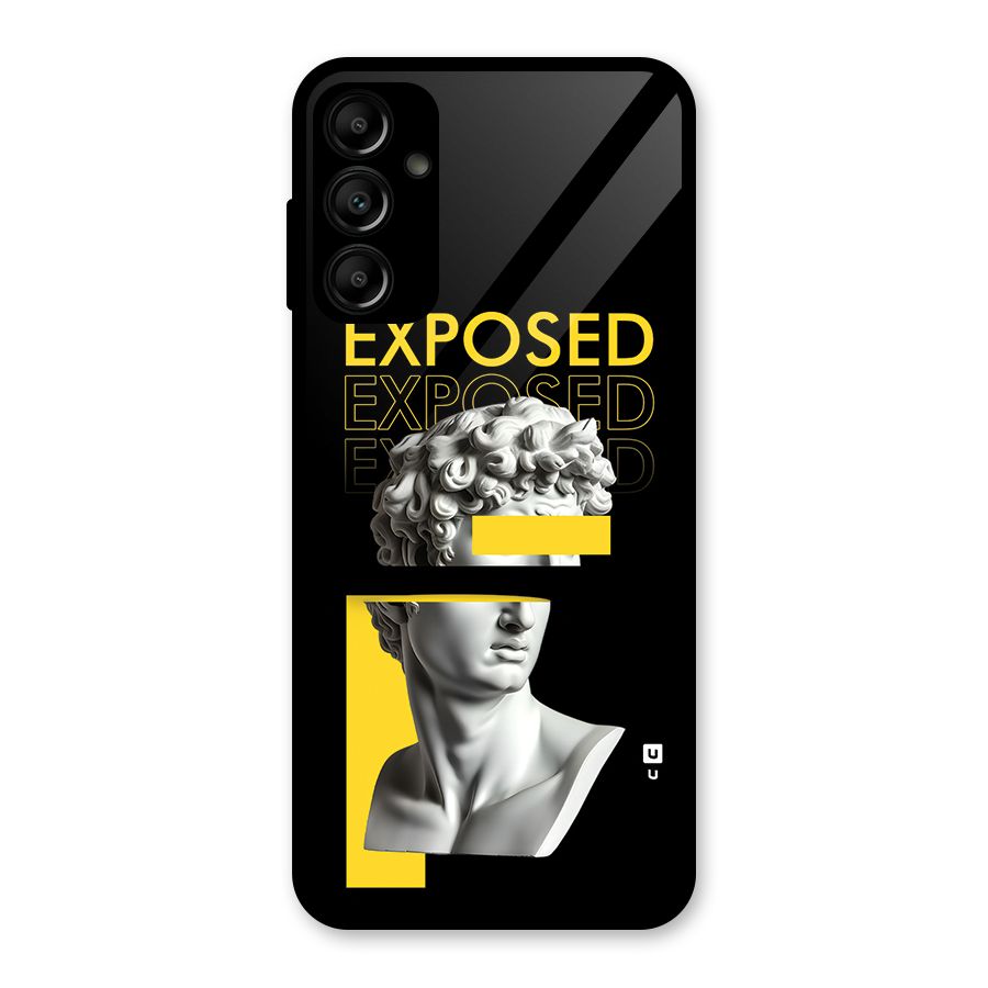 Exposed Sculpture Glass Back Case for Galaxy A14 5G