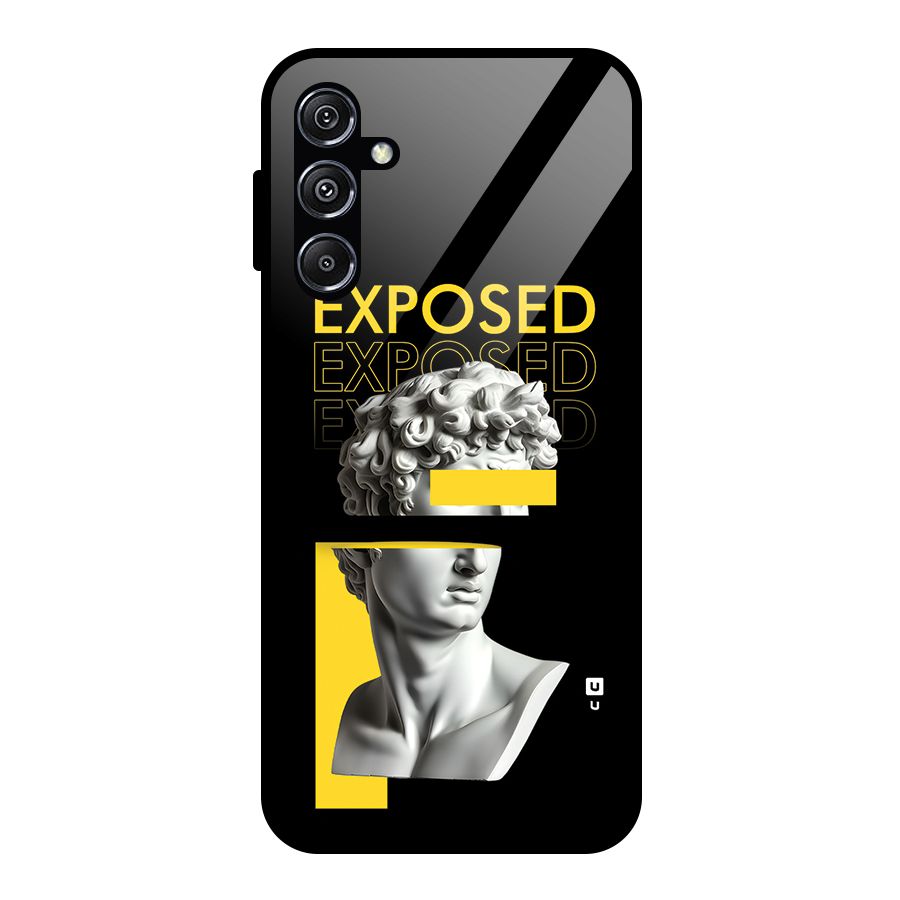 Exposed Sculpture Glass Back Case for Galaxy M34 5G