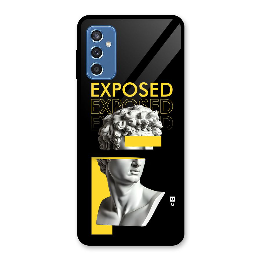 Exposed Sculpture Glass Back Case for Galaxy M52 5G