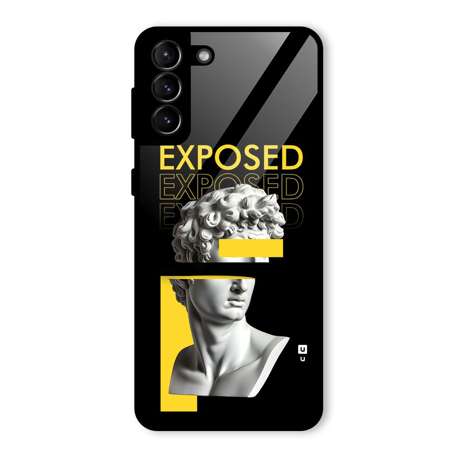 Exposed Sculpture Glass Back Case for Galaxy S21 Plus