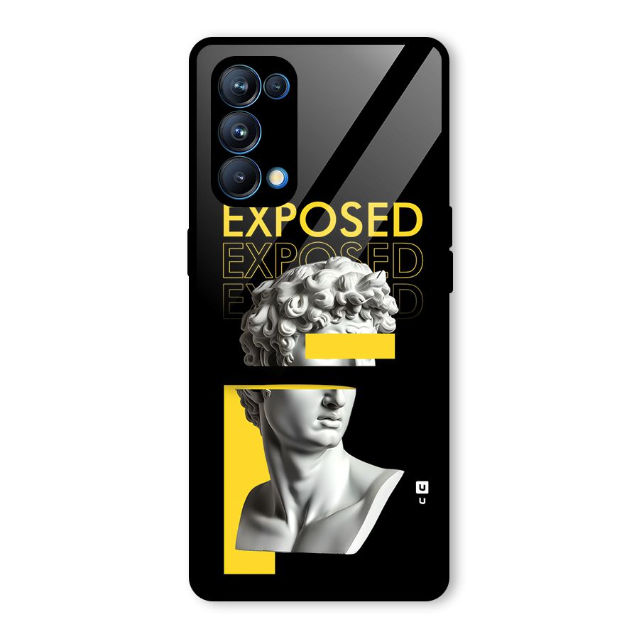Exposed Sculpture Glass Back Case for Oppo Reno5 Pro 5G