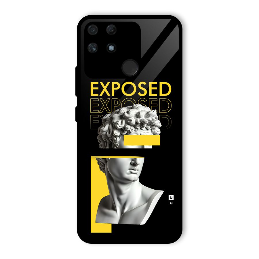 Exposed Sculpture Glass Back Case for Realme Narzo 50A