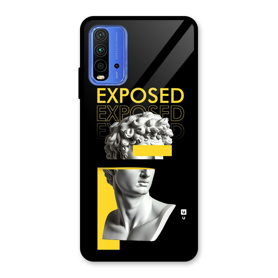 Exposed Sculpture Glass Back Case for Redmi 9 Power