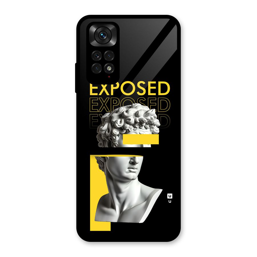 Exposed Sculpture Glass Back Case for Redmi Note 11S