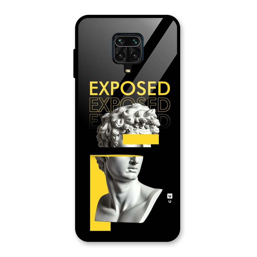 Exposed Sculpture Glass Back Case for Redmi Note 9 Pro